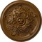 Ekena Millwork Katheryn Ceiling Medallion (Fits Canopies up to 2 1/8"), 14 1/2"OD x 2 3/4"P, Smokey Topaz CM14KTSTF - alternate 1